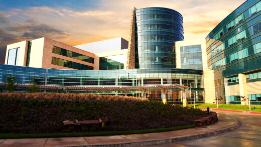 Main entrance to Norman Regional Hospital in Norman, Oklahoma.
