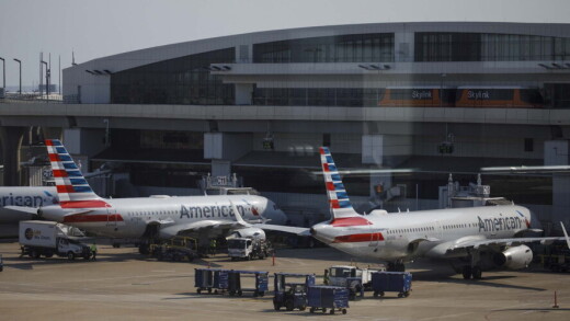 American Airlines plans at Dallas Fort Worth International Airport