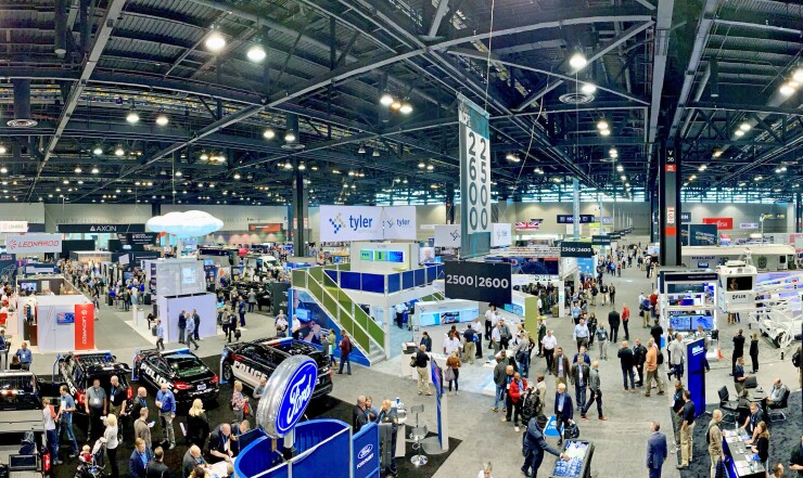 The International Association of Chiefs of Police conference at the McCormick Place Convention Center in Chicago on October 27, 2019.