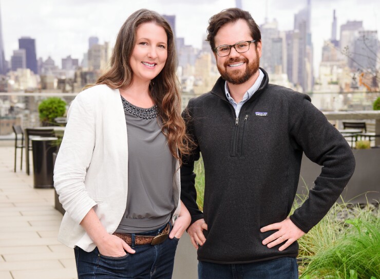 Erin Allard, general manager of Prism, left. Jason Rosen, CEO of Prism and Petal, right.