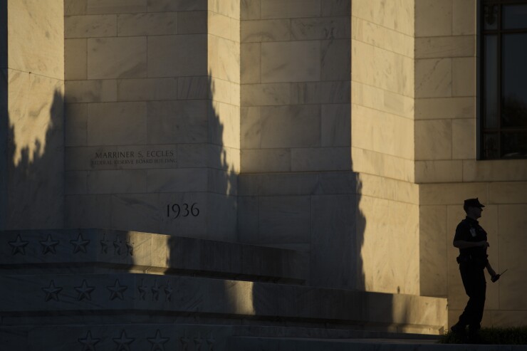 The market-implied probability that the Fed will raise rates by year-end is about 45%.