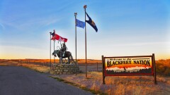The Blackfeet Indian reservation