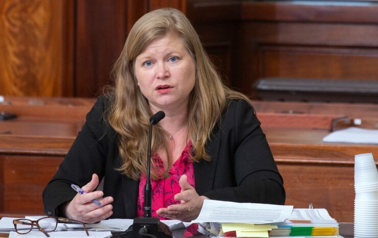 NYCHA interim chief executive Kathryn Garcia at a meeting of the city council's Committee On Public Housing, May 8, 2019