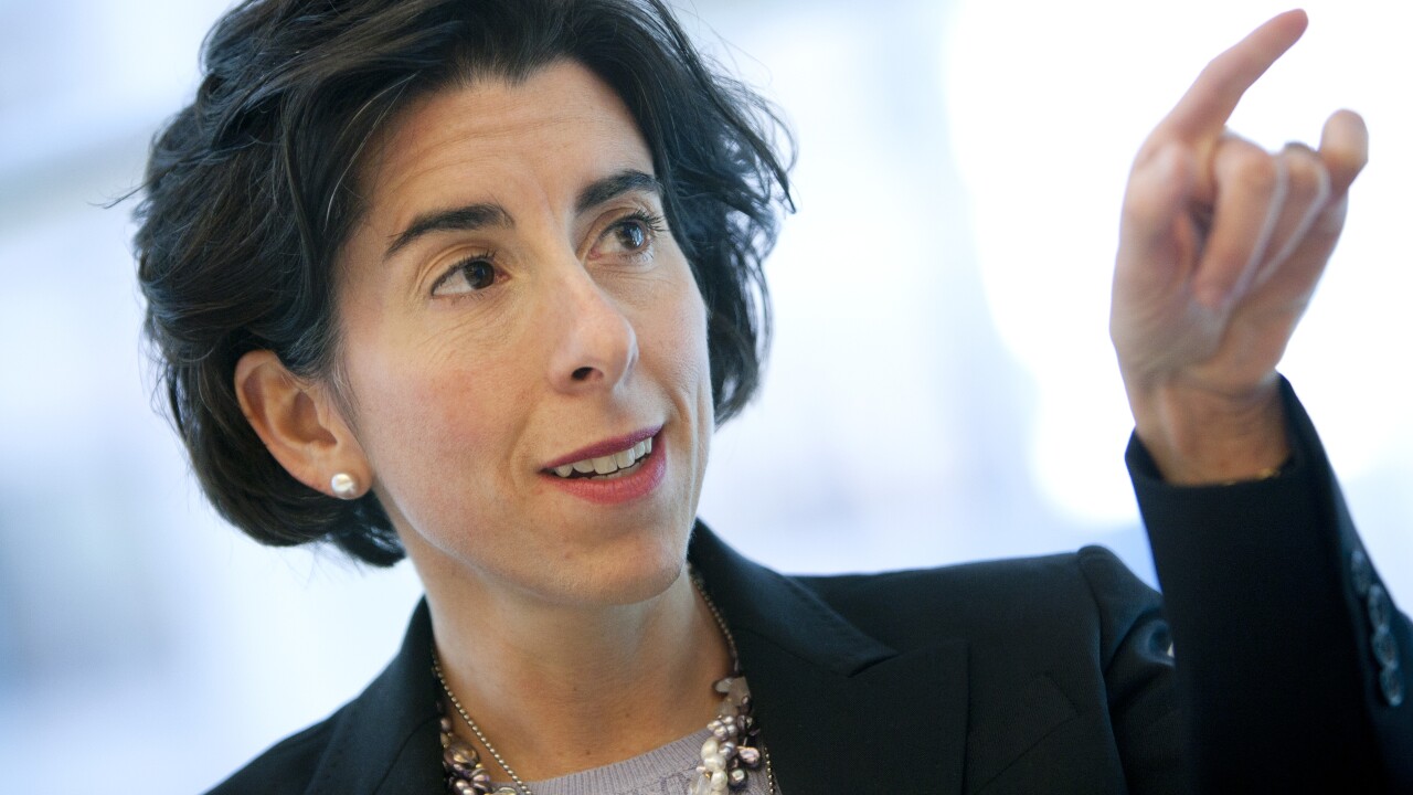 Gina Raimondo, then Rhode Island treasurer, in New York, on Thursday, March 22, 2012. She was elected governor in 2014.