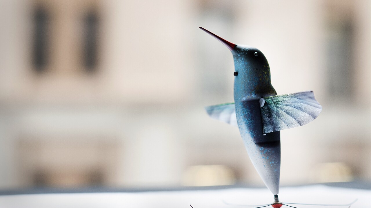 Hummingbird-shaped drone
