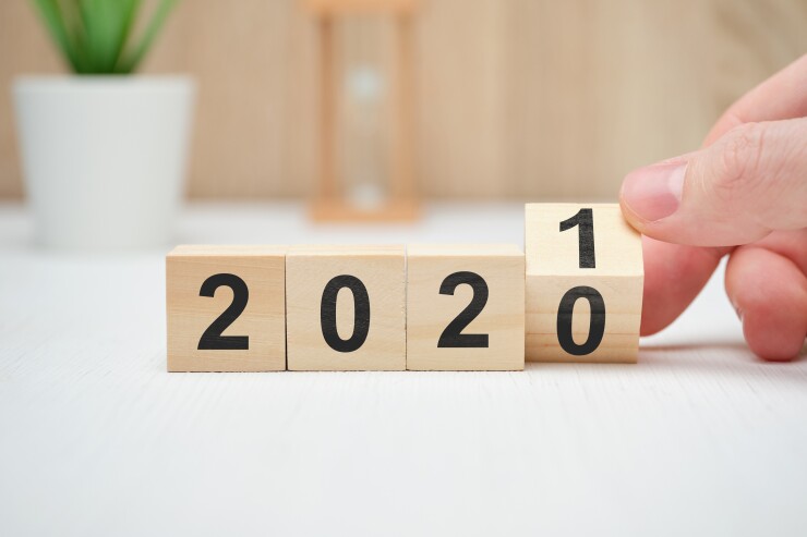 The concept of changing the year from 2020 to 2021 and the results of operations.