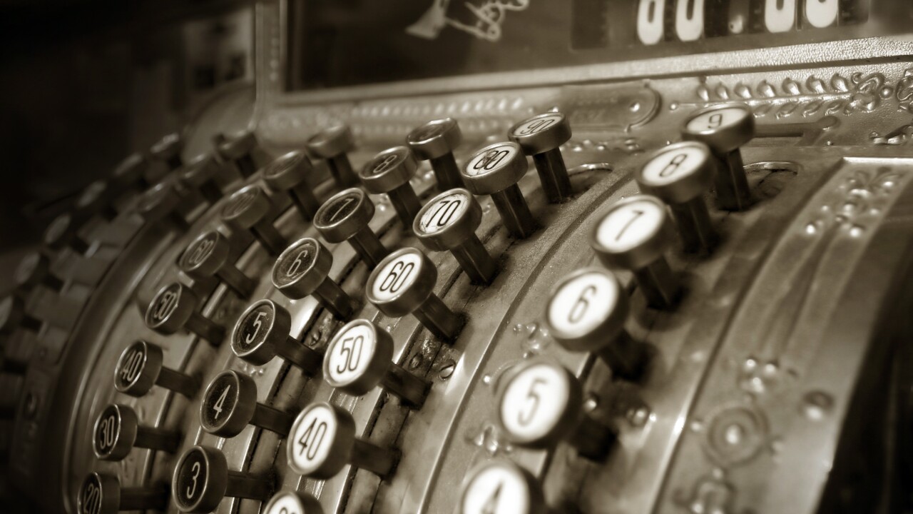 Old cash register