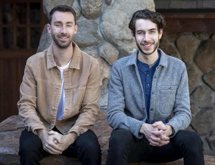 Gavin Nachbar, cofounder and CEO of Column Tax (left), Michael Bock cofounder and chief technology officer (right)