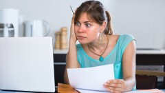 Women confused with computer