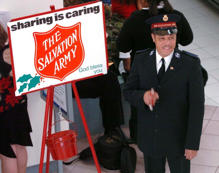 Salvation Army kettle