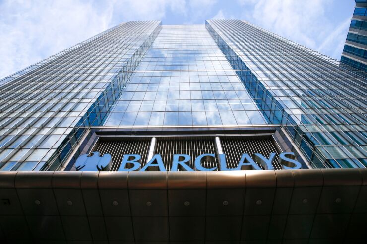 The Barclays headquarters in London.