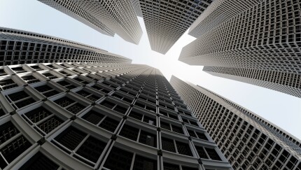 A modern office building.