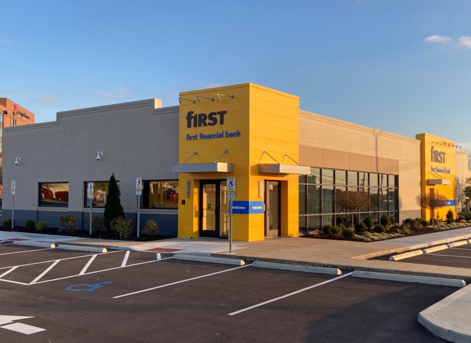 Photograph accompanying First Financial's CFO adds the president's title on a balance sheet up $3.8 billion