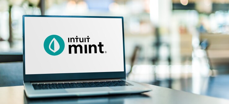 Intuit Mint on laptop