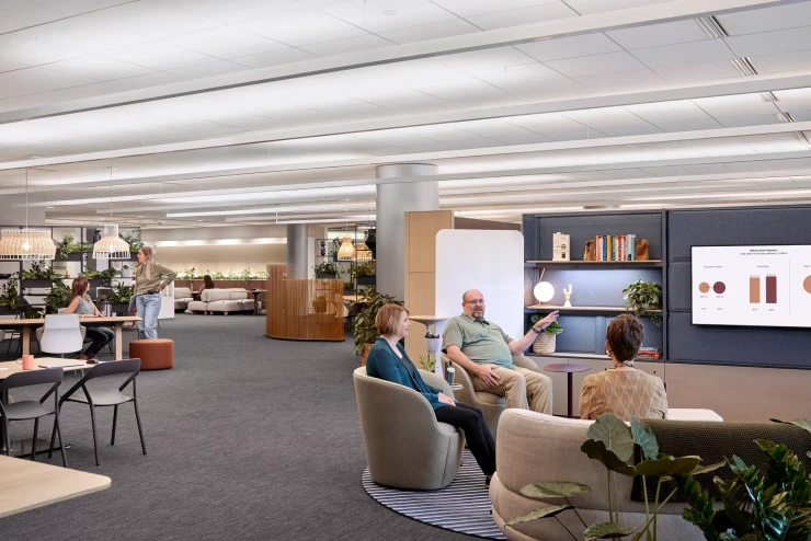 Steelcase employees working at global headquarters