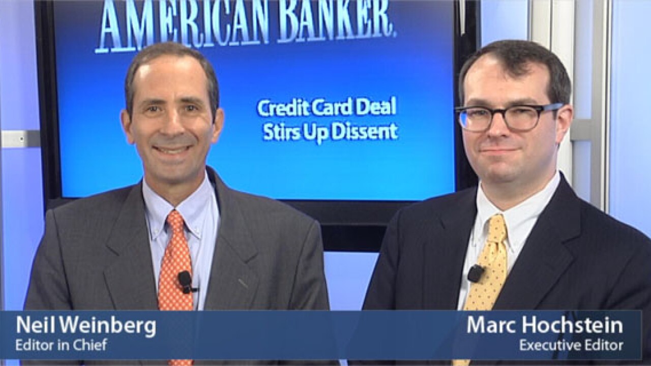 Thumbnail for Video: Credit Card Deal Stirs Up Dissent