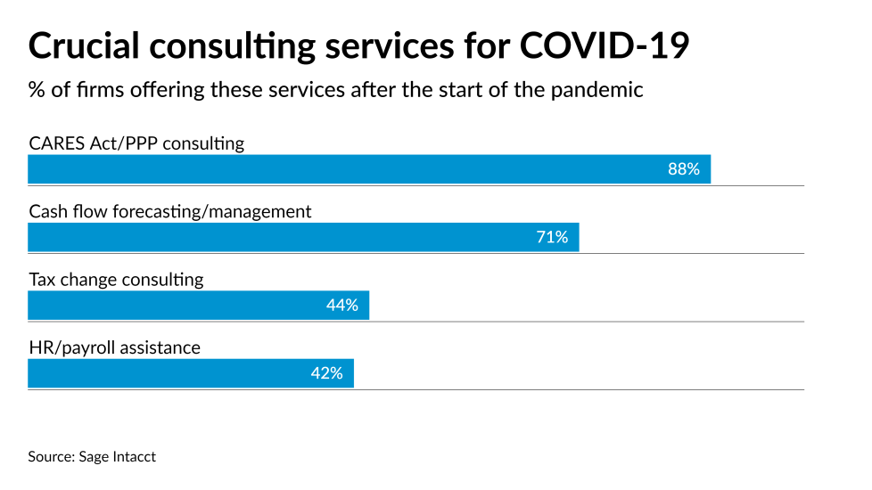 Firm services during pandemic CARES Act PPP chart