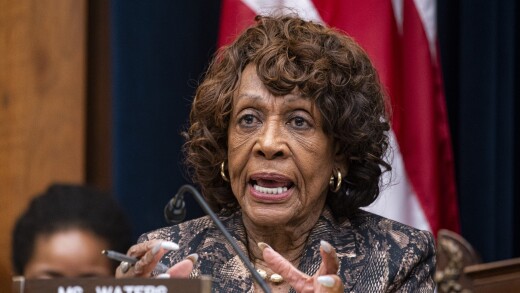 Maxine Waters during a Congressional hearing
