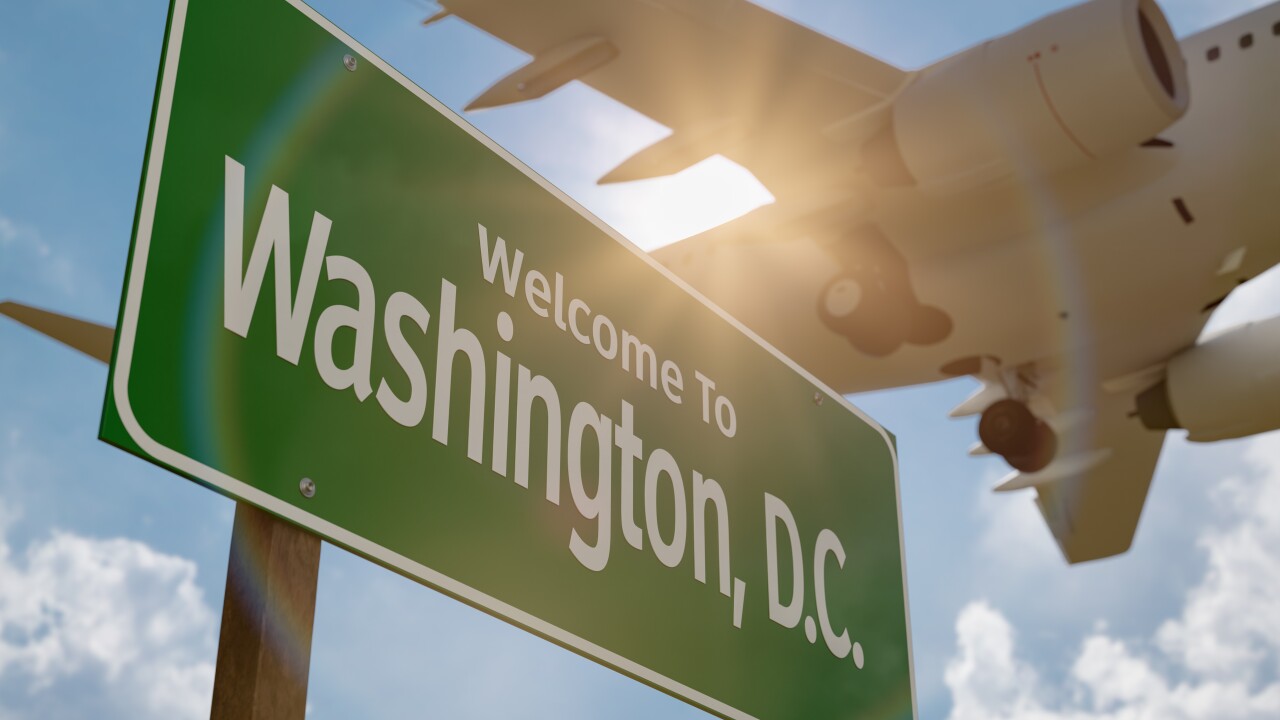 Welcome to Washington DC sign