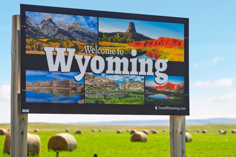 Welcome to Wyoming sign