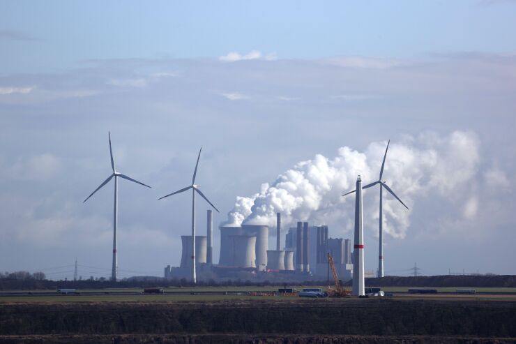 Last March, Axa dropped German energy giant RWE as a client due to the utility’s large coal operations. Photographer: Alex Kraus/Bloomberg