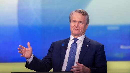 Bank of America CEO Brian Moynihan during a Bloomberg Television interview
