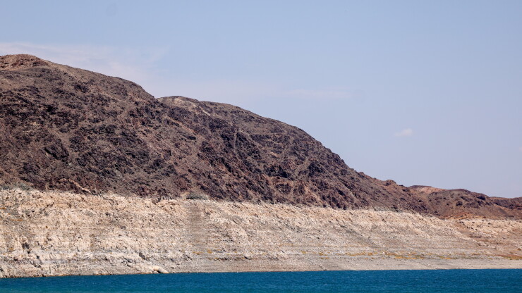 Lake Mead, showing low water levels