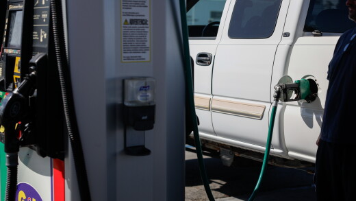 A vehicle is refueled with diesel fuel at a G&M gas station in Torrance, California.