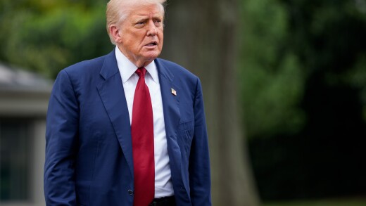 President Trump Departs White House For New Jersey