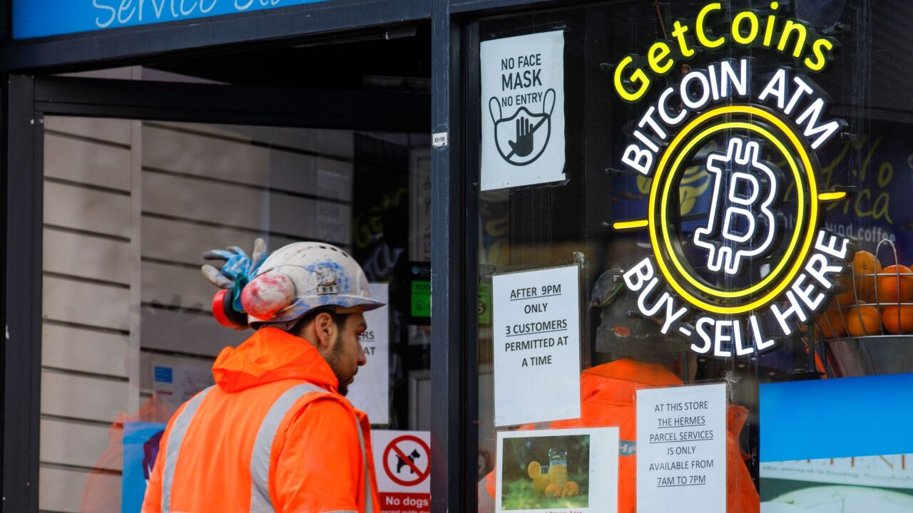 Cryptocurrency Automated Teller Machines in London