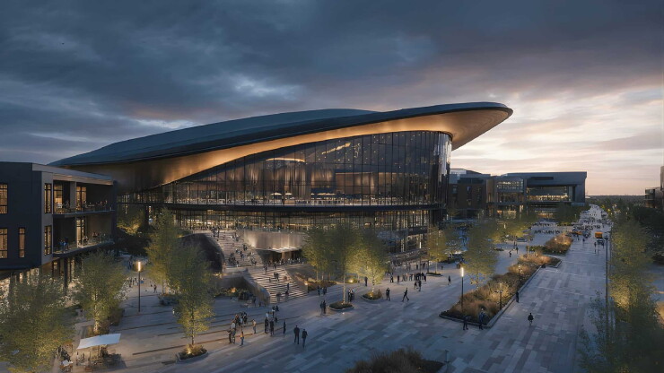 A rendering of the future Macon-Bibb arena in Macon Georgia.