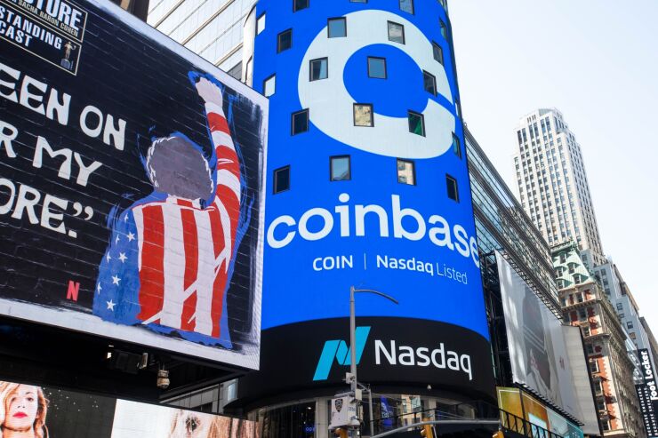 Coinbase Nasdaq listed
