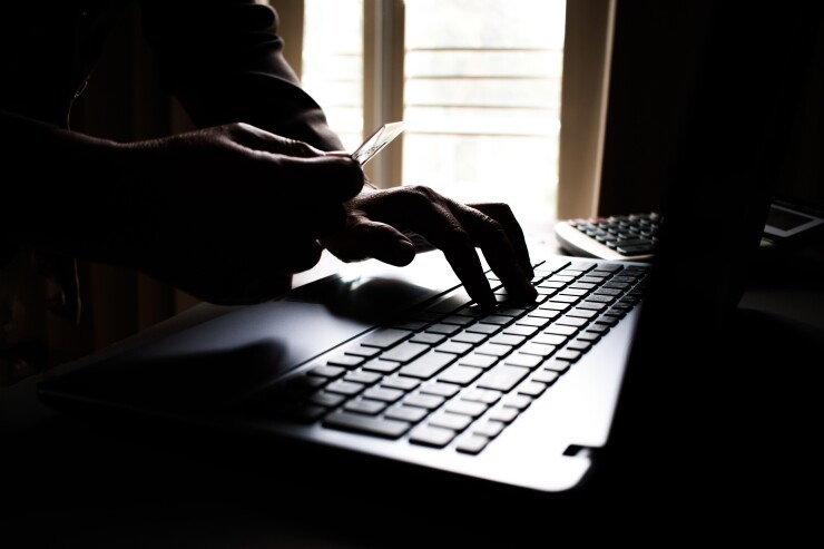 Online card payment/user