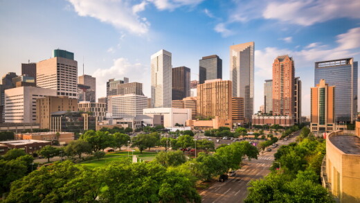 Houston, Texas, skyline.
