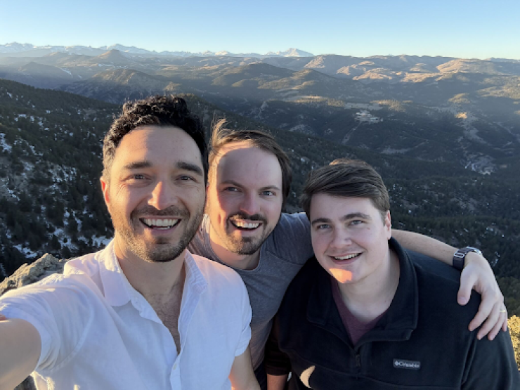 (Left to right) Co-Founders Michael Balarezo, James Terry, and Reid Greer.