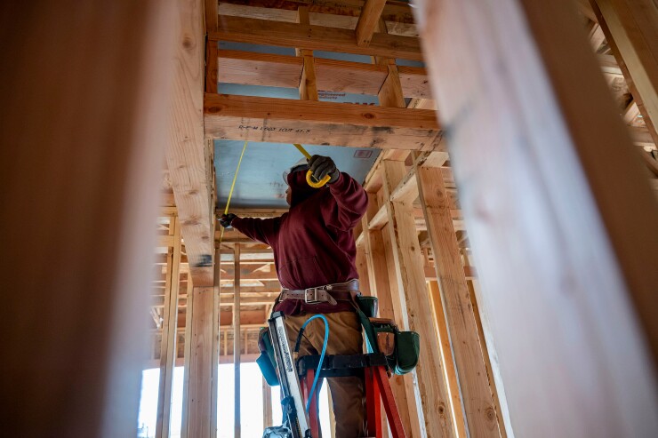 A house under construction