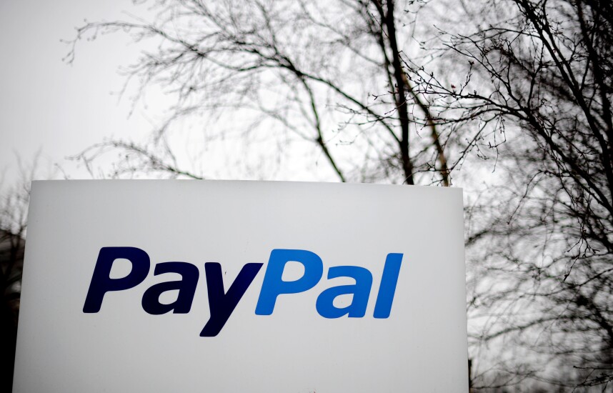 PayPal sign, circa 2012