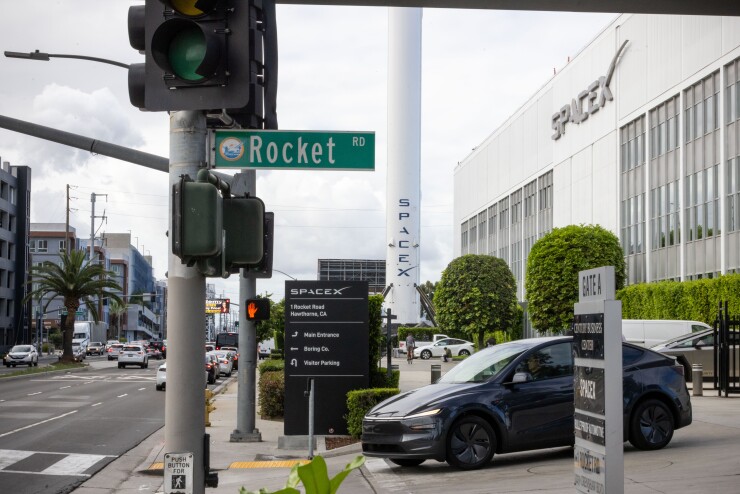 SpaceX facilities in Hawthorne, California