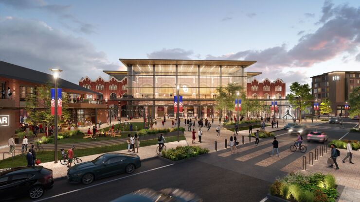 Rendering of proposed arena in Norman, Oklahoma
