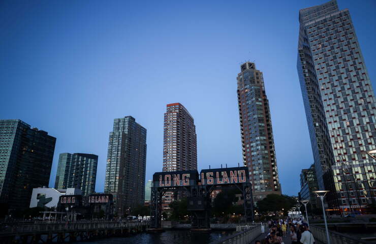 Apartment buildings in the Long Island City neighborhood of New York.