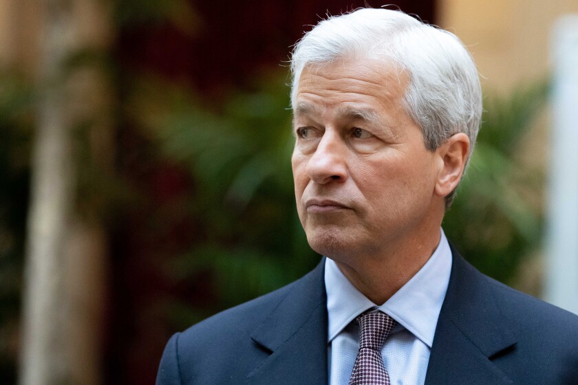 Jamie Dimon, chief executive officer of JPMorgan Chase.