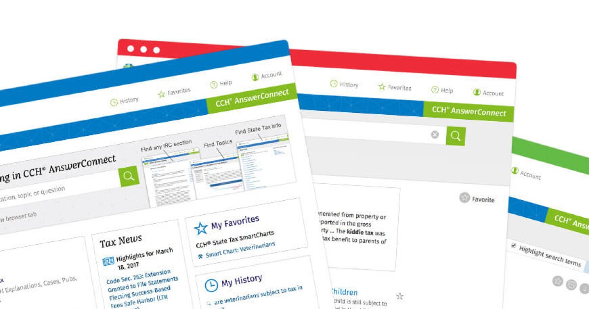 Wolters Kluwer Tax &amp; Accounting releases CCH AnswerConnect