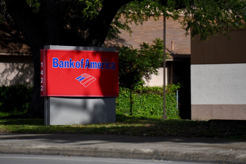 Bank of America sign