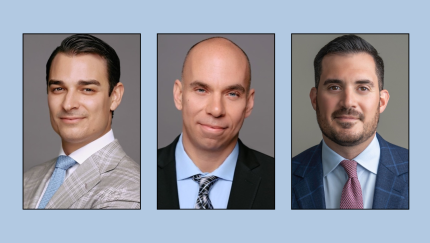 Max DiSesa, Andrew Buscetto and Joseph Femia of NewEdge