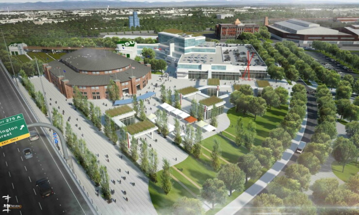The redeveloped National Western Center will include three new buildings from Colorado State University.
