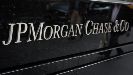 Sign displaying the JPMorgan Chase & Co. name.