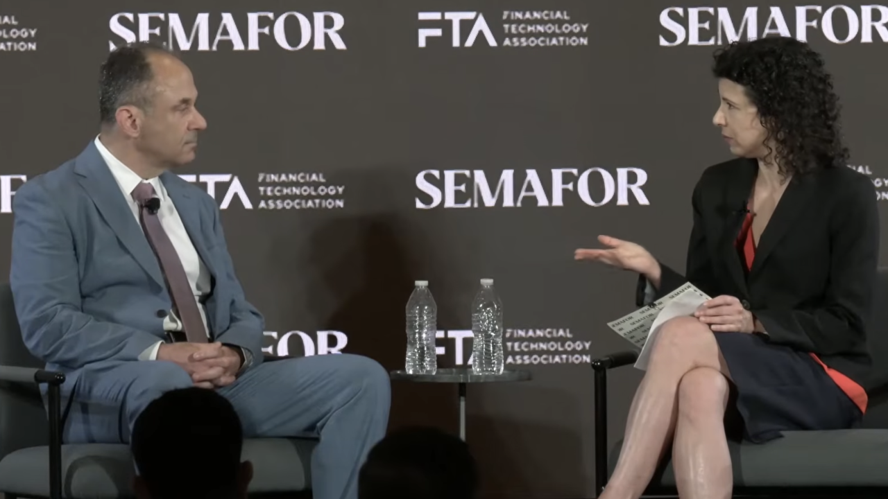 Revolut's U.S. CEO Cetin Duransoy and Elana Schor, senior Washington editor at Semafor.