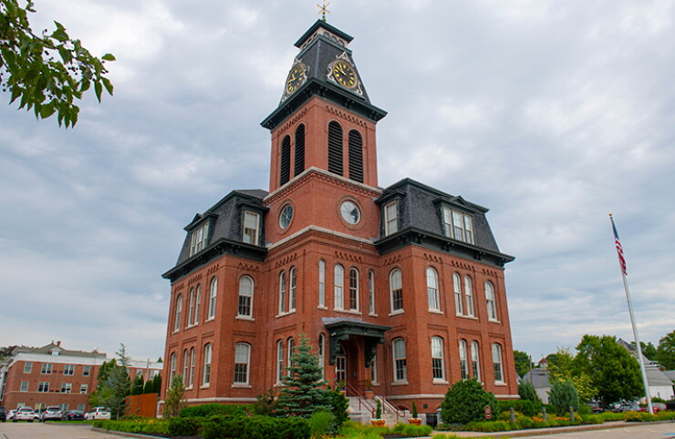 The Ash Street School building in Manchester, New Hampshire