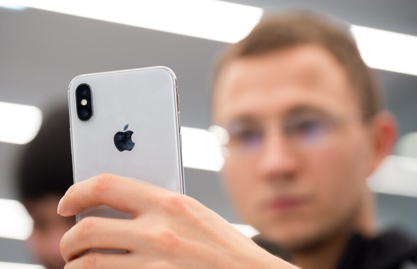 iPhone X user