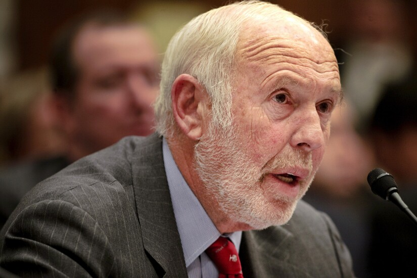 James Simons, director of Renaissance Technologies, testifies during a House Committee on Oversight and Government Reform hearing on Capitol Hill in Washington, D.C.
